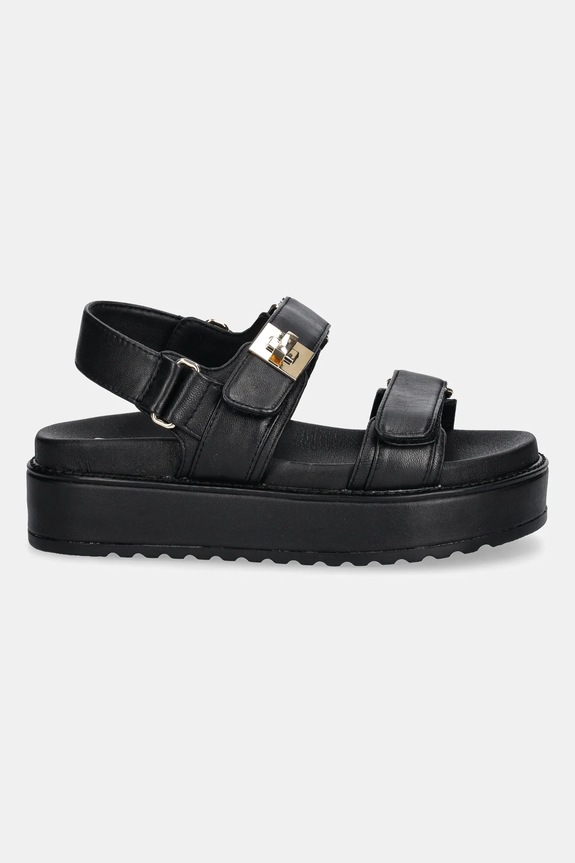 Steve Madden sandały skórzane Bigmona SM11003458.017 czarny SS25