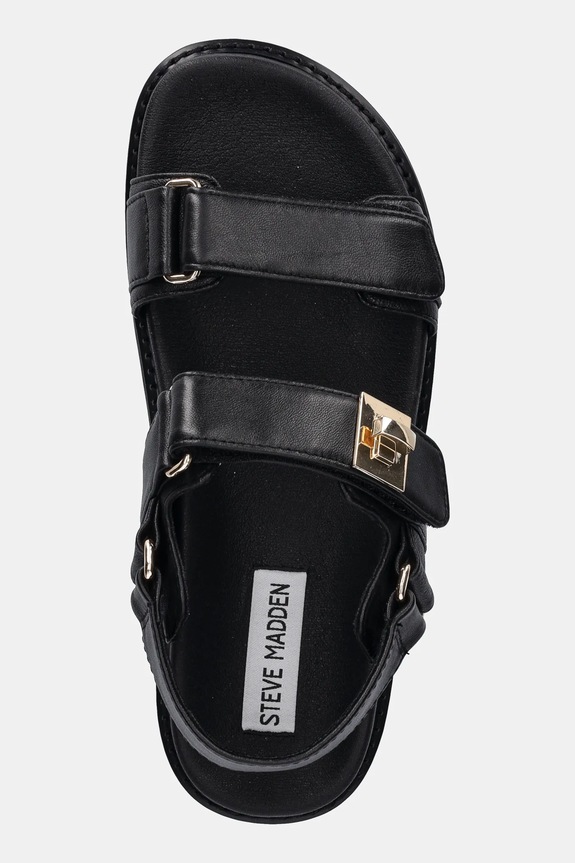 Steve Madden sandały skórzane Bigmona czarny SM11003458.017