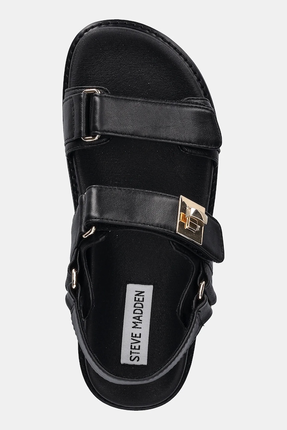 Steve Madden sandały skórzane Bigmona czarny SM11003458.017