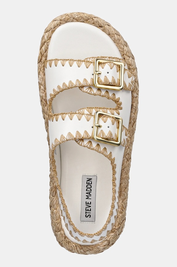 Steve Madden sandały skórzane Portofino biały SM11003073.16Y