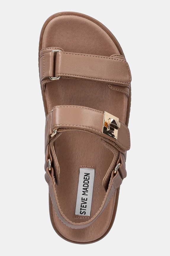 Δερμάτινα σανδάλια Steve Madden Mona μπεζ SM11002535.217