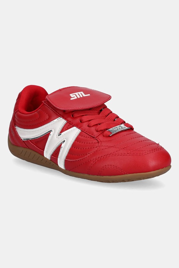 Steve Madden sneakers Freekick-E pelle fiore rosso SM19000136.111