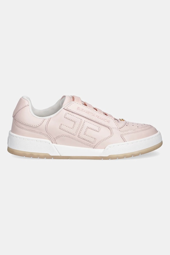 Elisabetta Franchi sneakers in pelle SA48G51E2.AR6 rosa SS25