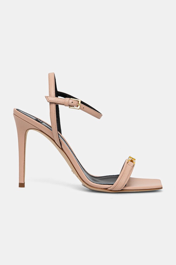 Kožne sandale Elisabetta Franchi SA57L51E2.181 roza SS25