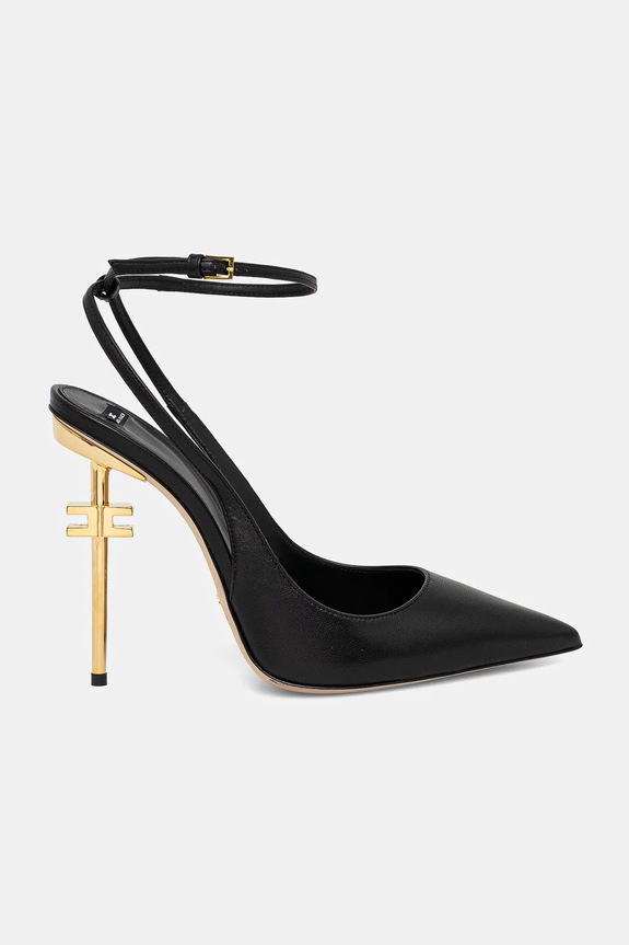Elisabetta Franchi tacchi in pelle SA26B51E2.110 nero SS25