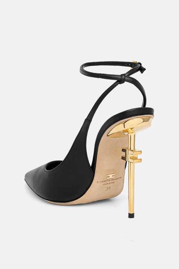 Scarpe Elisabetta Franchi tacchi in pelle SA26B51E2.110 nero