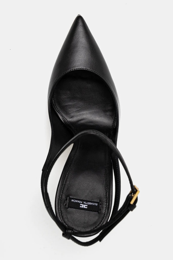 Elisabetta Franchi tacchi in pelle nero SA26B51E2.110