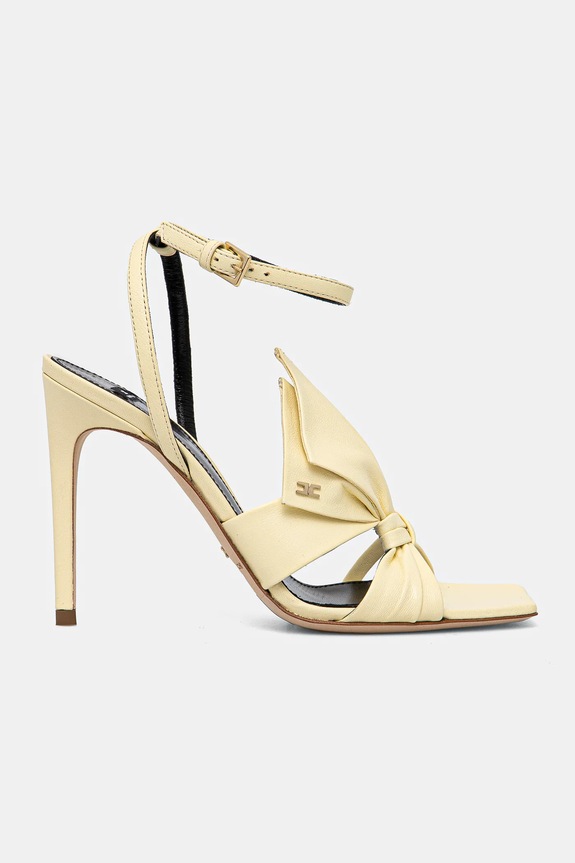 Elisabetta Franchi tacchi in pelle SA25L51E2.DC7 giallo SS25