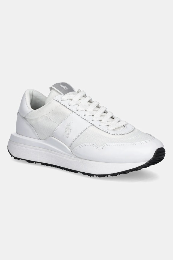 Polo Ralph Lauren sneakers Train 89 PP pelle fiore bianco 804936601