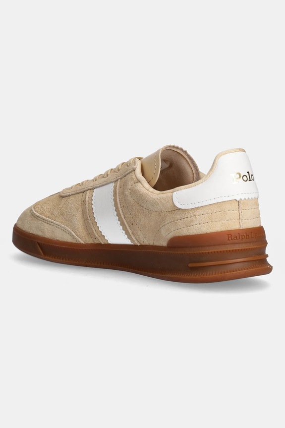 Obuwie Polo Ralph Lauren sneakersy skórzane Htr Aera 804956688 beżowy