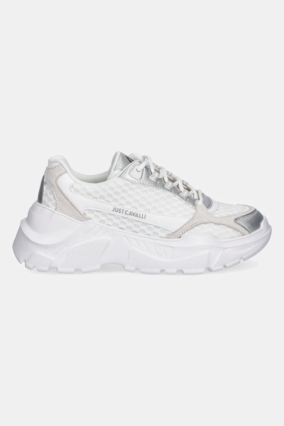Just Cavalli sneakers 78RA3SL3ZSC38003 alb SS25