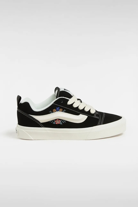 Semišové tenisky Vans Knu Skool plochá černá VN000D75F2B1