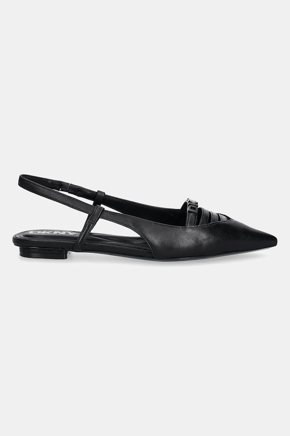Dkny baleriny skórzane Mikado K1524221.BLK czarny SS25