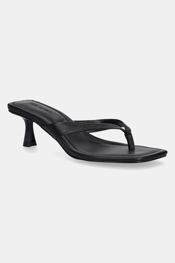 Δερμάτινες σαγιονάρες Steve Madden Heyley 5-8 cm μαύρο SM11003831.017