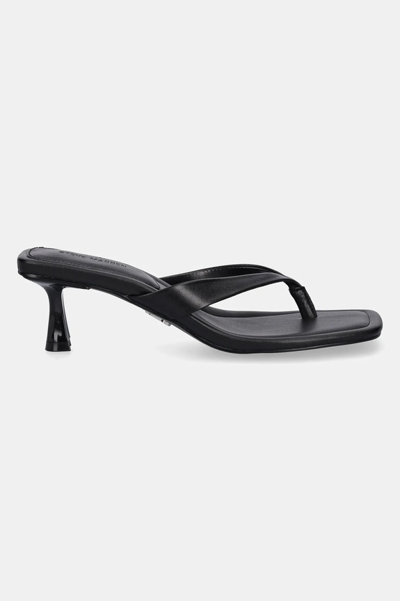 Δερμάτινες σαγιονάρες Steve Madden Heyley SM11003831.017 μαύρο SS25