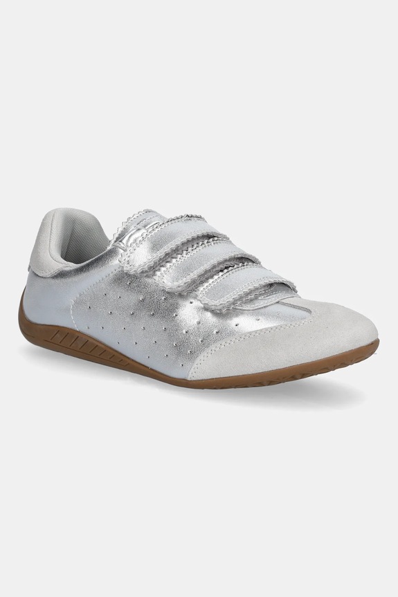 Steve Madden bőr sportcipő Flagship velúr bőr ezüst SM11003816.SL1