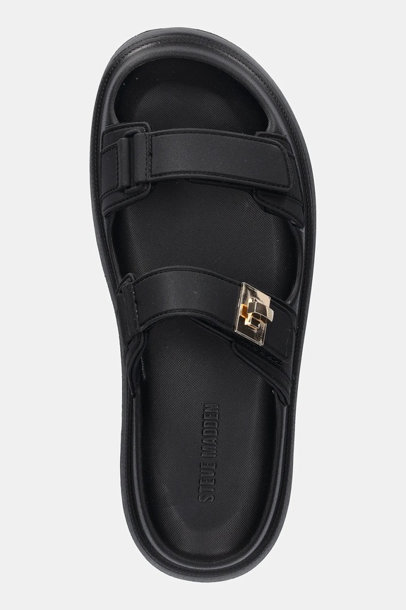 Παντόφλες Steve Madden Bigschmona-J μαύρο SM11003858.001