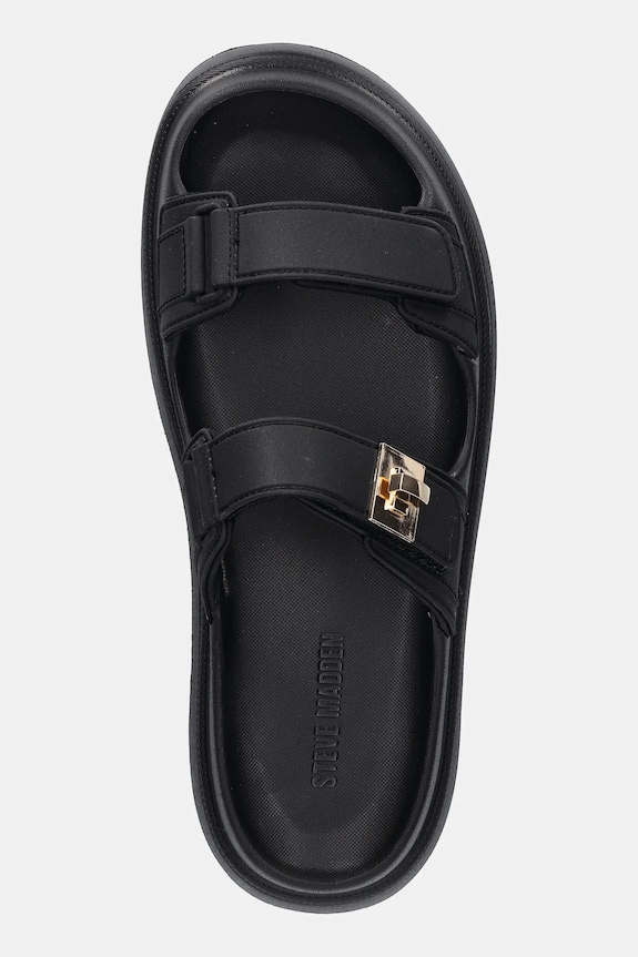 Παντόφλες Steve Madden Bigschmona-J μαύρο SM11003858.001