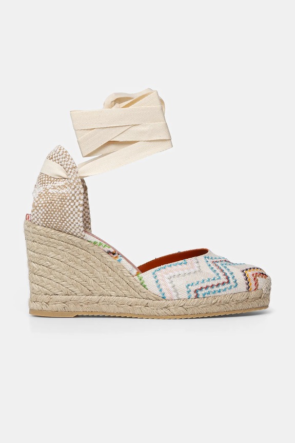 Missoni espadrillas Eva 80 zeppa multicolore MWB008.081