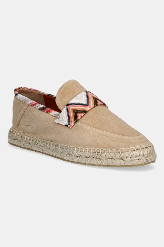 Missoni espadrillas in pelle scamosciata Amelia pelle scamosciata beige MWB013.020