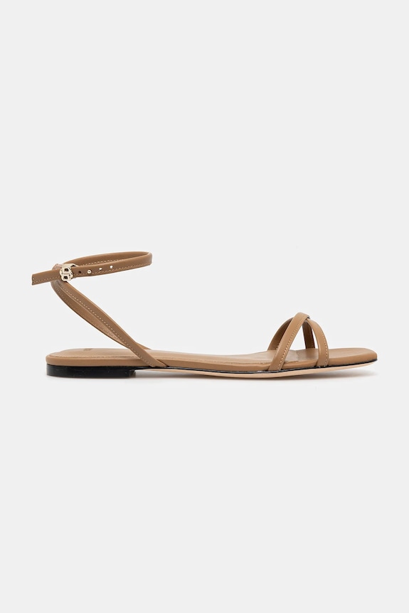Kožené sandály BOSS Charlize 50542217.260 hnědá SS25