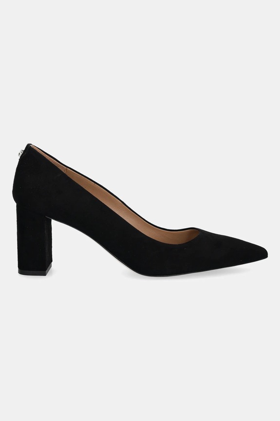 BOSS czółenka zamszowe Janet 50542386.001 czarny SS25