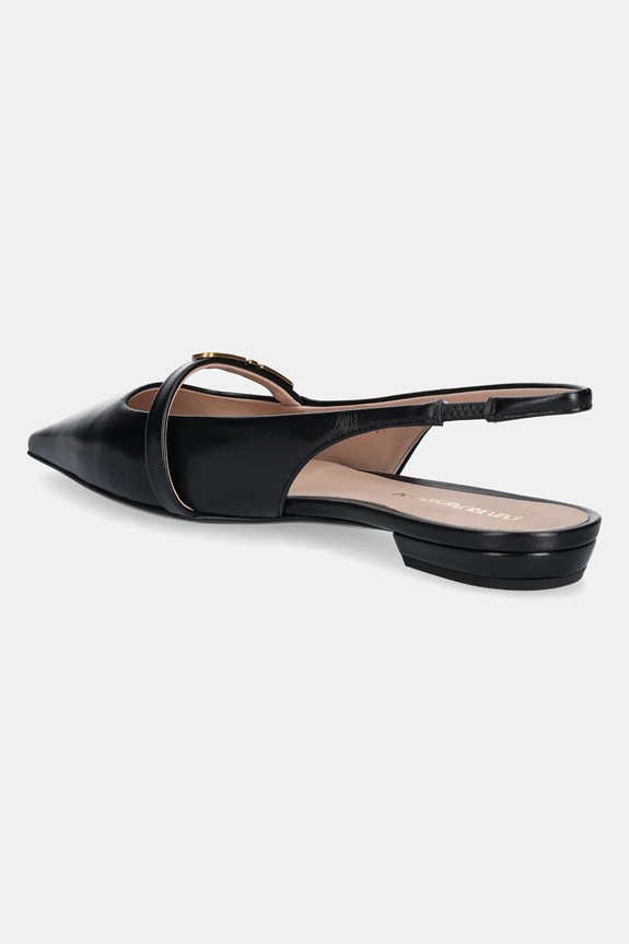 Încălțăminte Emporio Armani balerini de piele X3D301.XF271.00002 negru