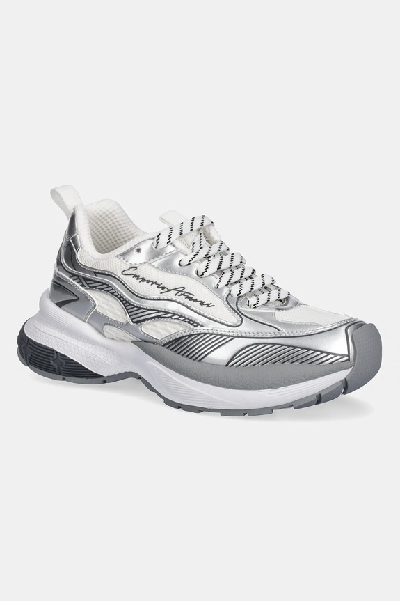 Emporio Armani sportcipő textil ezüst X3X238.XR388.00520
