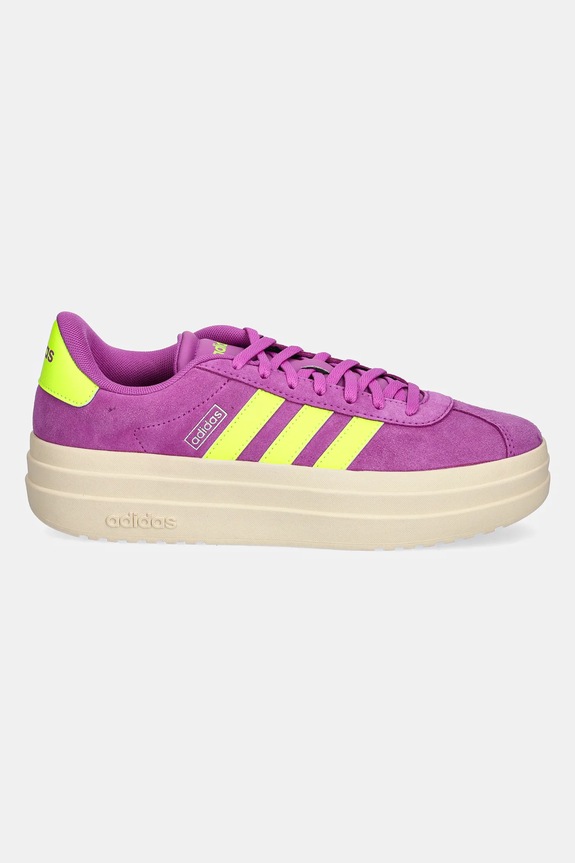 adidas sneakersy zamszowe VL Court Bold JI1785 różowy SS25