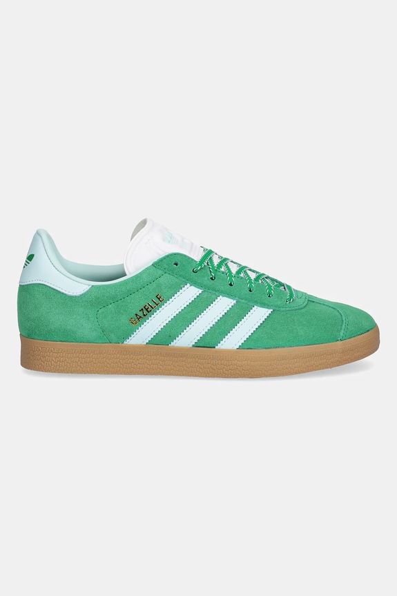 Замшевые кроссовки adidas Originals Gazelle JH7218 зелёный SS25