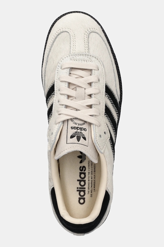 Kožne tenisice adidas Originals Samba OG W bež JP5329