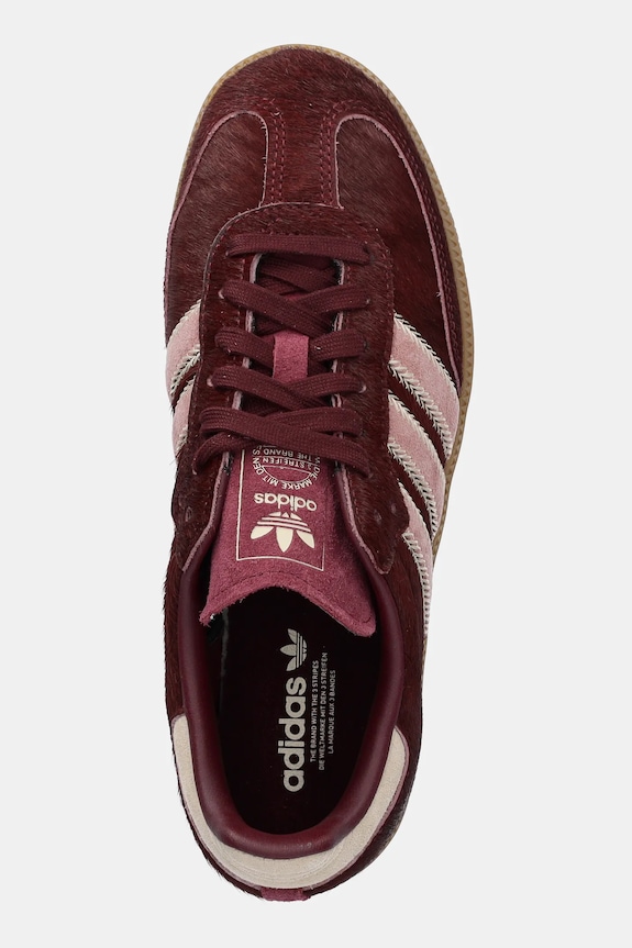 Kožne tenisice adidas Originals Samba OG W bordo JP5330