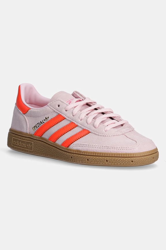 adidas Originals sneakers din piele intoarsă Handball Spezial W piele întoarsă roz JS0250
