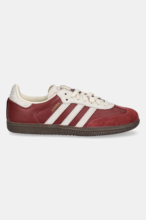 adidas Originals bőr sportcipő Samba OG J JH7863 burgundia SS25