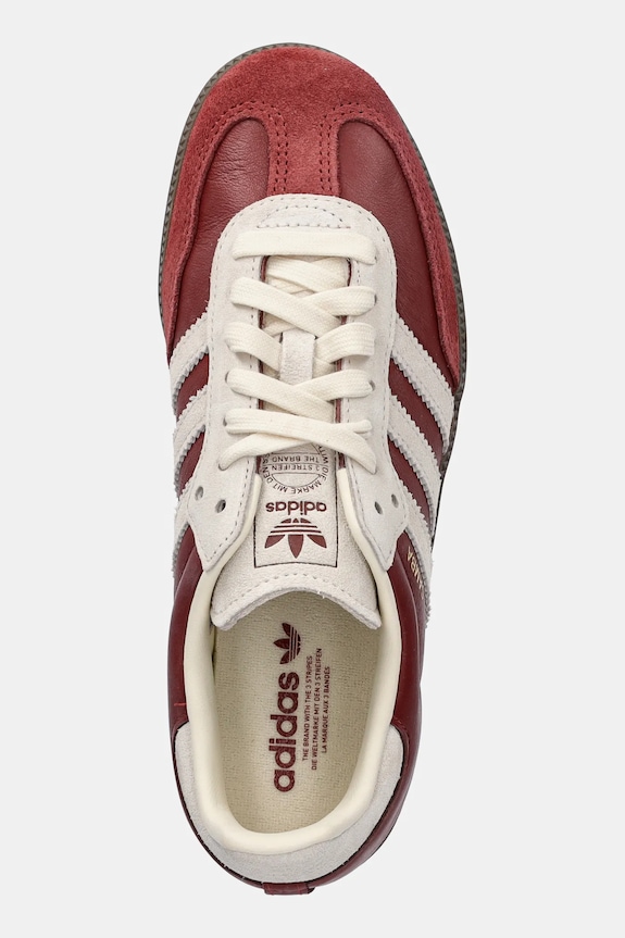 adidas Originals bőr sportcipő Samba OG J burgundia JH7863