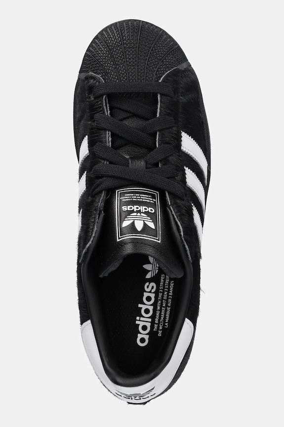 Шкіряні кросівки adidas Originals Superstar II W чорний JH9475