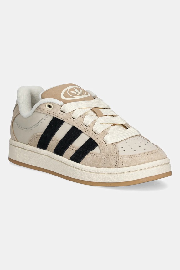 Кожени маратонки adidas Originals Campus 00s Beta W гладка кожа бежов JH9779