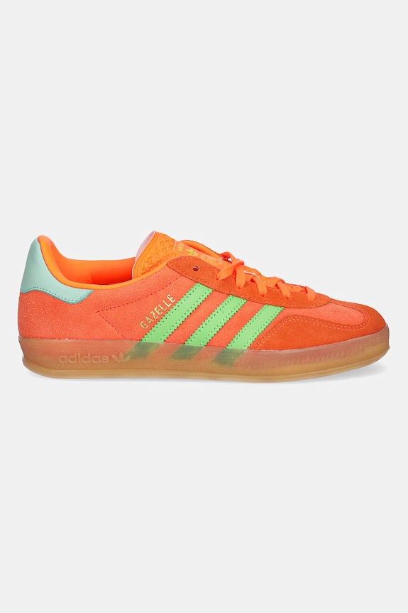 Nubukové tenisky adidas Originals Gazelle Indoor W JQ0193 oranžová SS25