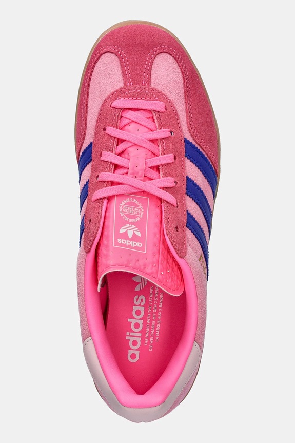 Tenisice od brušene kože adidas Originals Gazelle Indoor W roza JQ0194