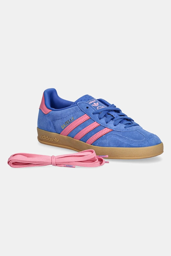 adidas Originals sneakers din piele intoarsă Gazelle Indoor JS4144 albastru