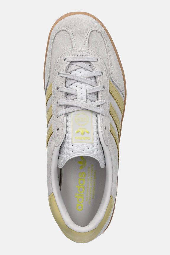 Semišové tenisky adidas Originals Gazelle Indoor sivá JS4145