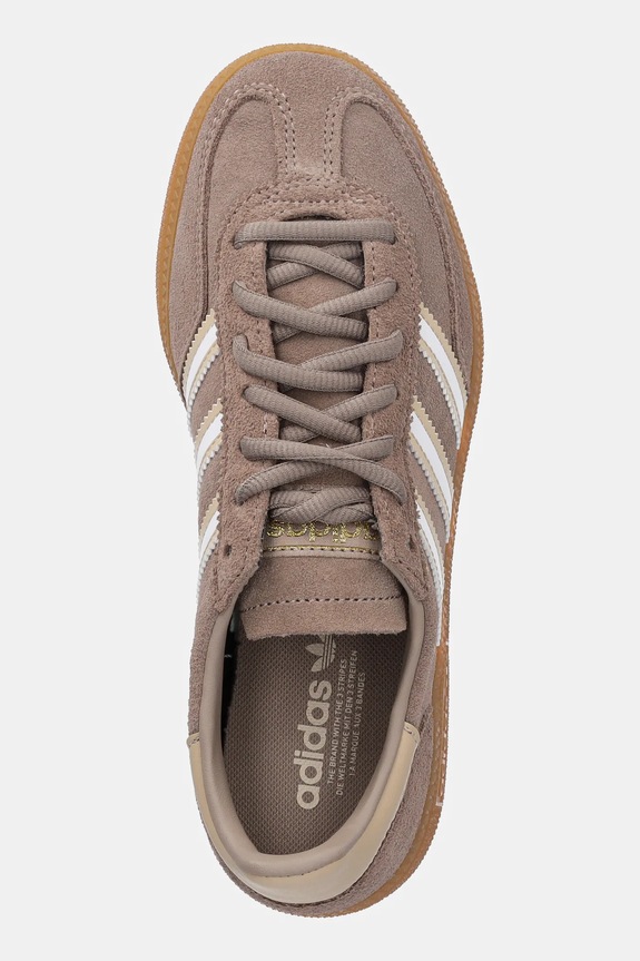 Semišové tenisky adidas Originals HANDBALL SPEZIAL hnědá JI0453