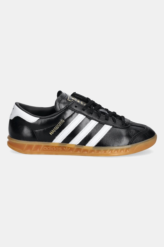 Шкіряні кросівки adidas Originals Hamburg W JI2626 чорний SS25