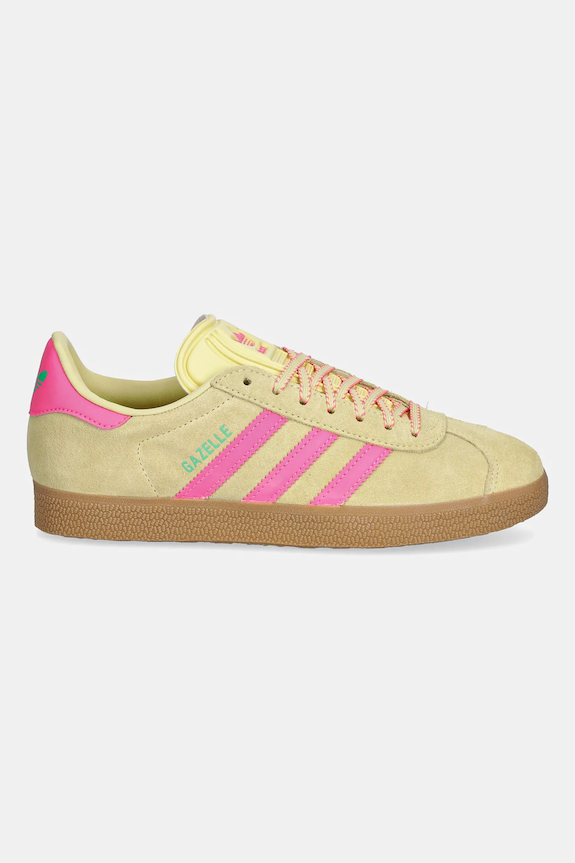 Tenisice od brušene kože adidas Originals Gazelle JH7211 zlatna SS25