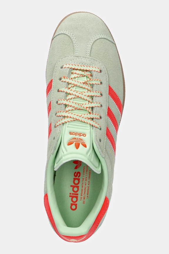 adidas Originals velúr sportcipő Gazelle zöld JH7212