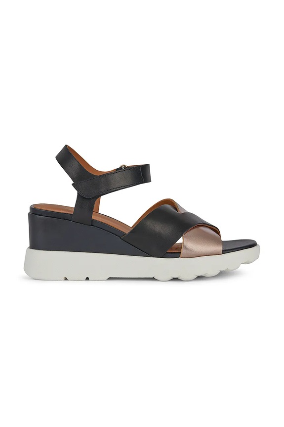 Kožené sandále Geox D SPHERICA EC6 C usňová koža čierna D45G0C.043CF.C0067