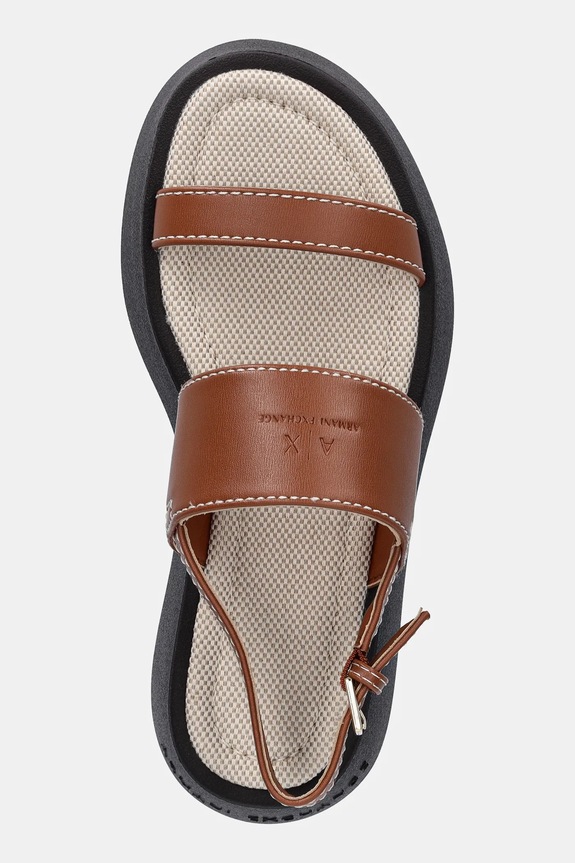 Sandále Armani Exchange hnedá XDP054.XV921.01816