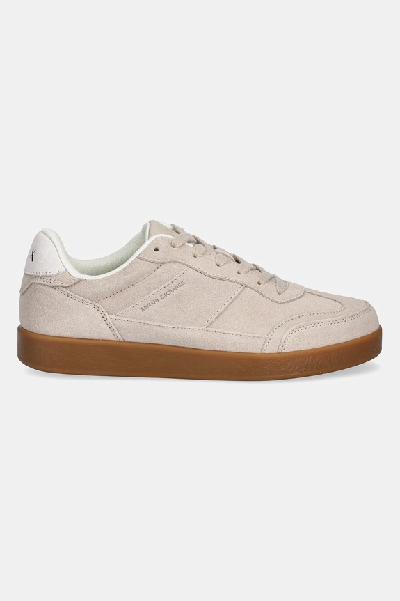 Armani Exchange velúr sportcipő XDX182.XV868.01819 bézs SS25