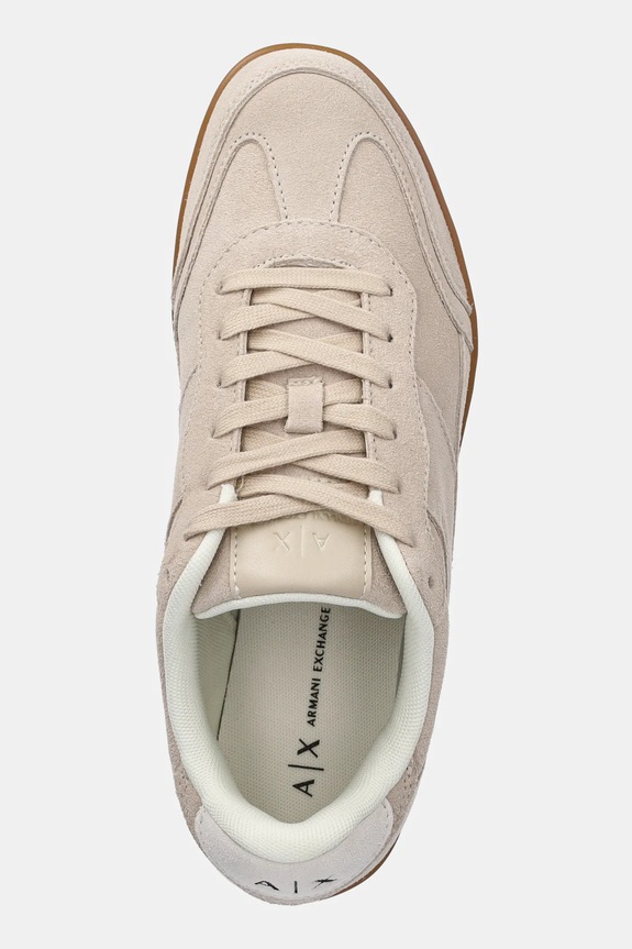 Armani Exchange velúr sportcipő bézs XDX182.XV868.01819