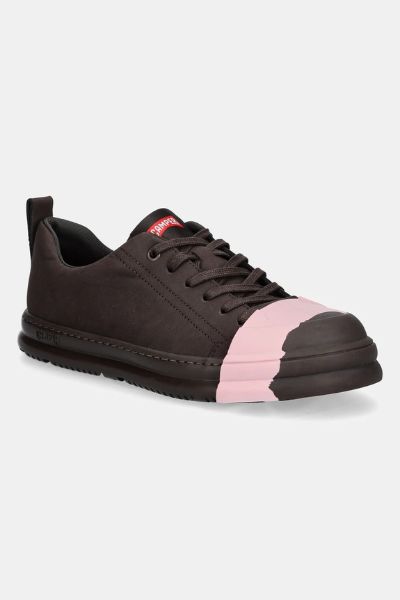 Nubukové tenisky Camper Junction Runner nízký hnědá K201683.007